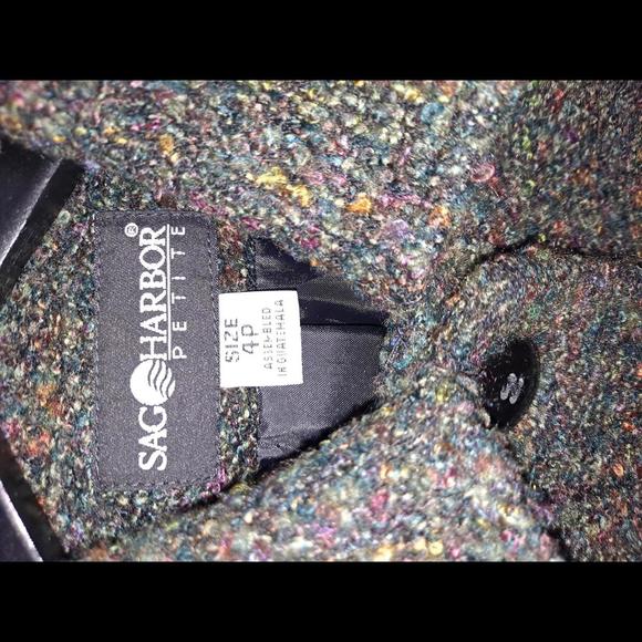 Sag Harbor Petite Button Up‎ Colorful Jacket Size 4P - Picture 5 of 8